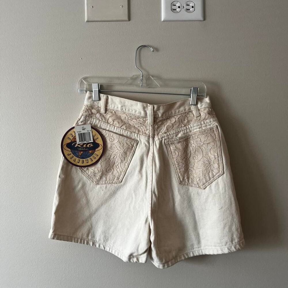 Vintage new rio by stephen mardon lace jean shorts